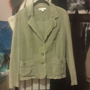 A light green jacket